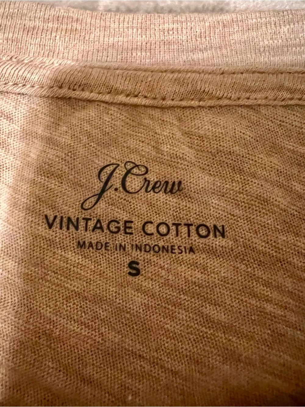 J. Crew Short-Sleeve Crewneck Tee in Tan